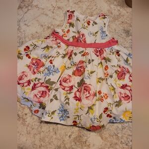 Place Floral Sundress in Pink and Cream